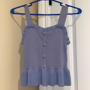Light blue crop top
